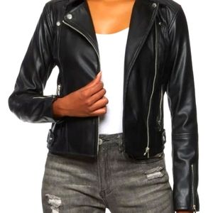Lady leather jacket blk in color have 2 in sizes med & lg